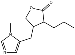 2(3H)-Furanone,dihydro-4-[(1-methyl-1H-imidazol-5-yl)methyl]-3-propyl-(9CI) Struktur