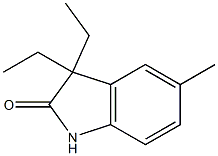 2H-Indol-2-one,3,3-diethyl-1,3-dihydro-5-methyl-(9CI) Struktur