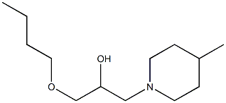 1-Piperidineethanol,alpha-(butoxymethyl)-4-methyl-(9CI) Struktur