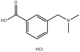 3-DIMETHYLAMINOMETHYL-BENZOIC ACID HYDROCHLORIDE Struktur