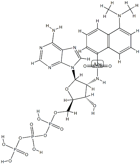 dansylamino deoxy-ATP Struktur