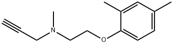 2-Propyn-1-amine,N-[2-(2,4-dimethylphenoxy)ethyl]-N-methyl-(9CI) Struktur