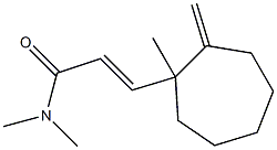 2-Propenamide,N,N-dimethyl-3-(1-methyl-2-methylenecycloheptyl)-(9CI) Struktur