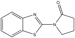 2-Pyrrolidinone,1-(2-benzothiazolyl)-(9CI) Struktur