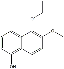 1-Naphthalenol,5-ethoxy-6-methoxy-(9CI) Struktur