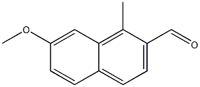 2-Naphthalenecarboxaldehyde,7-methoxy-1-methyl-(9CI) Struktur