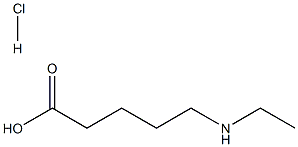 5-(ethylamino)- Pentanoic acid-hydrochloride (1:1) Struktur