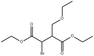 Succinic acid, -alpha--bromo--ba--(ethoxymethyl)-, diethyl ester (4CI) Struktur