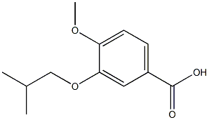 3-isobutoxy-4-methoxybenzoic acid Struktur