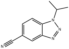 1-isopropyl-1H-1,2,3-benzotriazole-5-carbonitrile(SALTDATA: FREE) Struktur