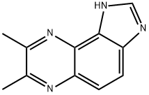 1H-Imidazo[4,5-f]quinoxaline,7,8-dimethyl-(9CI) Struktur