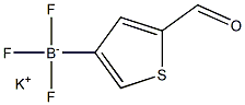 Potassium 5-formylthiophen-3-yltrifluoroborate Struktur