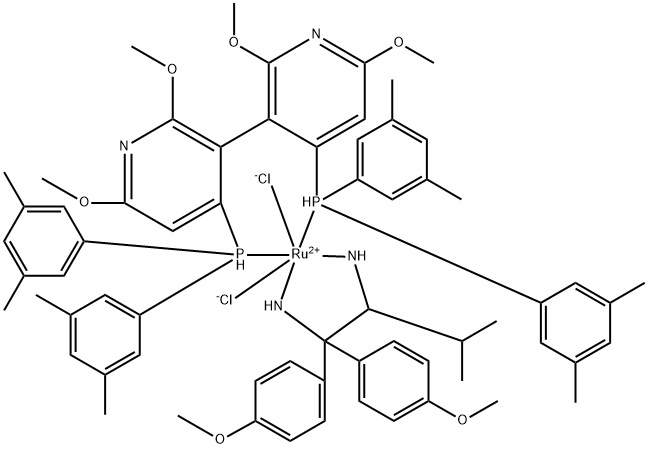 (S)-Xyl-P-Phos RuCl2 (S)-Daipen, Ru 8.1% Struktur