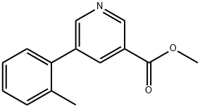 methyl 5-o-tolylpyridine-3-carboxylate Struktur