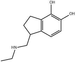 1H-Indene-4,5-diol,1-[(ethylamino)methyl]-2,3-dihydro-(9CI) Struktur