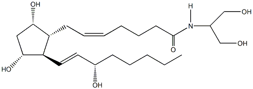 Prostaglandin F2α serinol amide Struktur