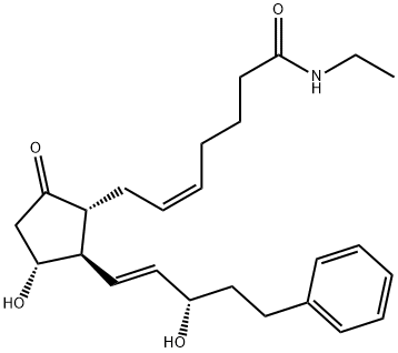 17-phenyl trinor Prostaglandin E2 ethyl amide Struktur