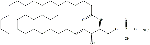 C16 Ceramide-1-phosphate (d18:1/16:0) (ammonium salt) Struktur