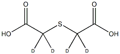 Thiodiglycolic Acid-d4 Struktur