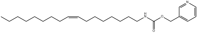 N-(8Z-Heptadecen-1-yl)-O-(3-pyridylmethyl)carbamate Struktur