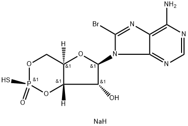 Sp-8-bromo-Cyclic AMPS (sodium salt) Struktur