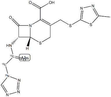 Cefazolin-13C2-15N Struktur