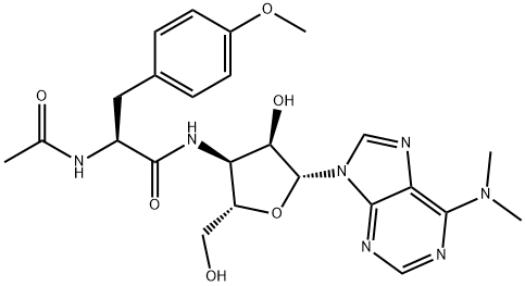 N-Acetylpuromycin Struktur