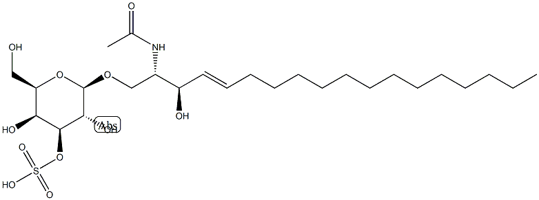 C2 3'-sulfo Galactosylceramide (d18:1/2:0) Struktur