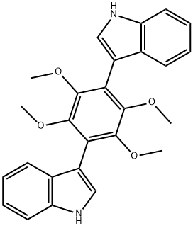 Asterriquinol D dimethyl ether Struktur