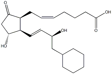 8-iso-16-cyclohexyl-tetranor Prostaglandin E2 Struktur