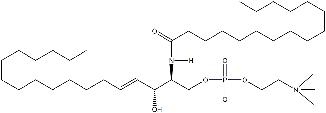 N-PALMITOYL-D-SPHINGOMYELIN Struktur