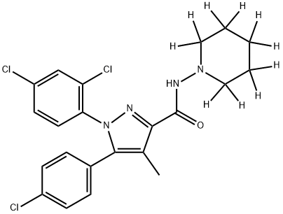 Rimonabant-d10 Struktur