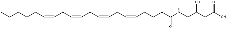 N-Arachidonoyl-3-hydroxy-γ-Aminobutyric Acid Struktur