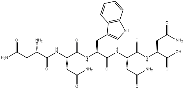 H-ASN-ASN-TRP-ASN-ASN-OH TRIFLUOROACETATE Structure