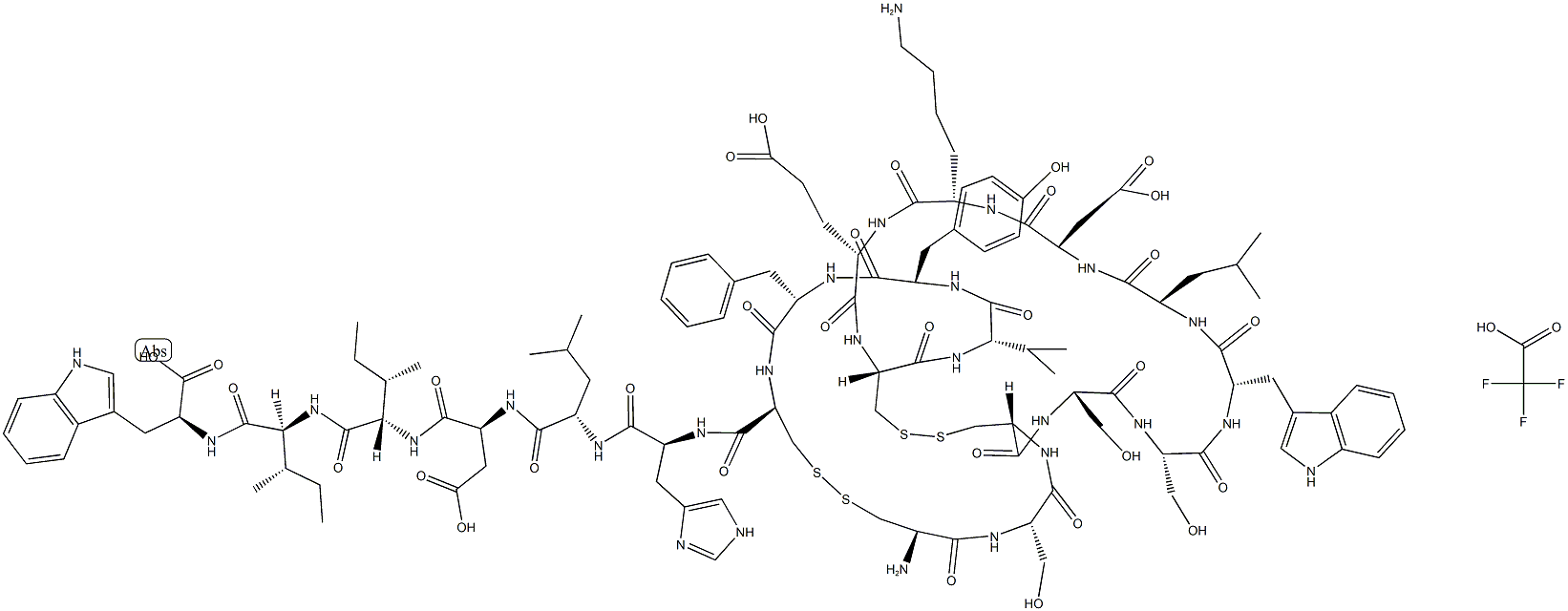 Endothelin-2 (human) (trifluoroacetate salt) Struktur