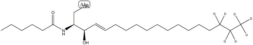 C6 Ceramide-d7 (d18:1-d7/6:0) Struktur