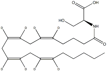 N-Arachidonoyl-L-Serine-d8 Struktur