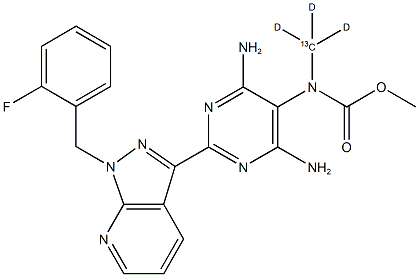 Riociguat-13C-d3 Struktur