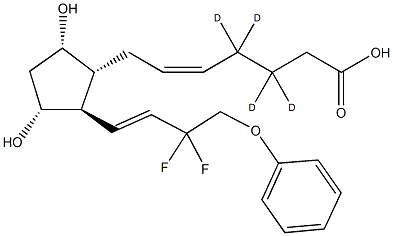 Tafluprost (free acid)-d4 Struktur