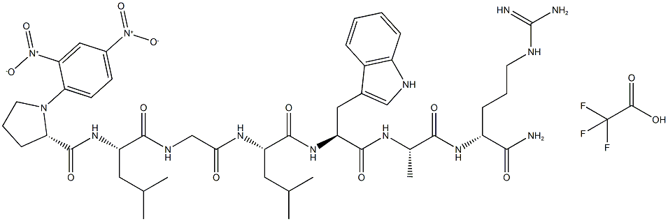 Dnp-PLGLWA-DArg-NH2 (trifluoroacetate salt) Struktur