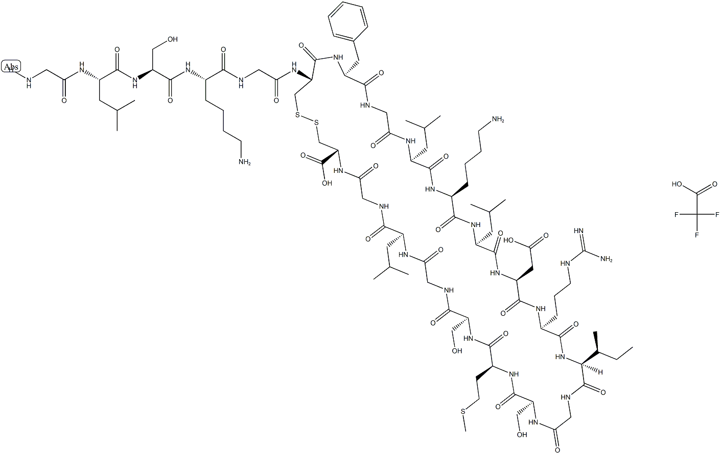 C-Type Natriuretic Peptide-22 (human, porcine, rat) (trifluoroacetate salt) Struktur