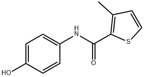 N-(4-hydroxyphenyl)-3-methylthiophene-2-carboxamide Struktur