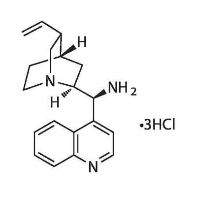 9-Amino-(9-deoxy)epi-cinchonidine trihydrochloride Struktur