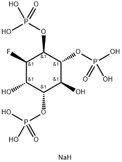 D-MYO-INOSITOL 1,4,5-TRIS-PHOSPHATE,*3-DEOXY-3-FLUOR Struktur