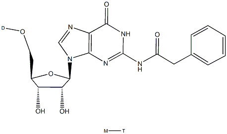 5'-O-DMT-N2-phenylacetylguanosine Struktur