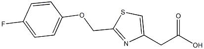 {2-[(4-FLUOROPHENOXY)METHYL]-1,3-THIAZOL-4-YL}ACETIC ACID Struktur