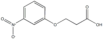 3-(3-nitrophenoxy)propanoic acid Struktur