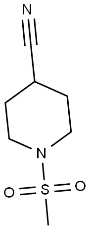 1-(methylsulfonyl)piperidine-4-carbonitrile Struktur