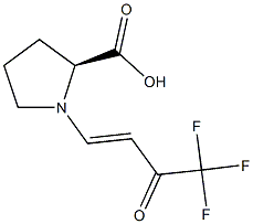 (2S)-1-[4,4,4-trifluoro-3-oxobut-1-enyl]pyrrolidine-2-carboxylic acid Struktur