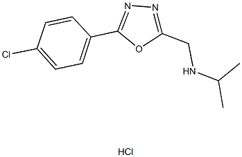 N-{[5-(4-chlorophenyl)-1,3,4-oxadiazol-2-yl]methyl}-N-isopropylamine hydrochloride Struktur